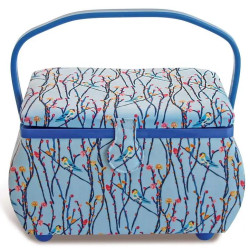 Sewing basket L Blue Birds (Prym) - 1pc