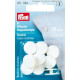 Double Linen Buttons 15 mm white (Prym) - 9pcs/card