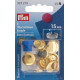 Cover buttons 15 mm - gold (Prym) - 6pcs/card