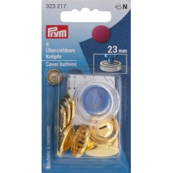 Cover buttons  23 mm - gold (Prym) - 4pcs/card