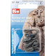 Fur Hooks and Eyes - grey (Prym) - 3pairs/card