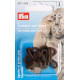 Fur Hooks and Eyes - brown (Prym) - 3pairs/card