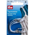 Shoulder strap retainers, white (Prym) - 4pcs/card