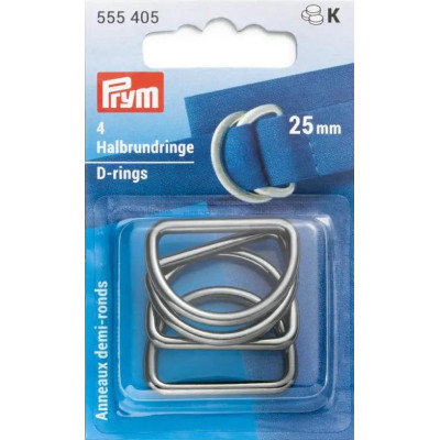 Polokroužky 25mm - gunmetal (Prym) - 4ks/karta