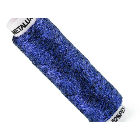 Niť Metalux - b.554 - 100m/cívka - 10cívek/sáček (modrá)