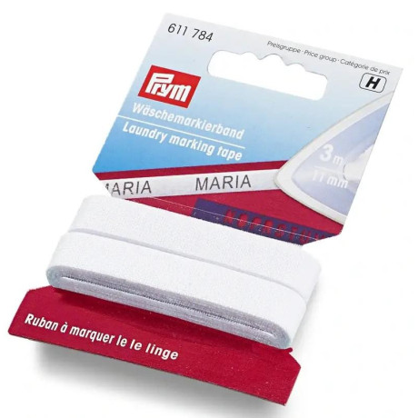 Označovací páska na označování prádla  (Prym) - 3m/karta