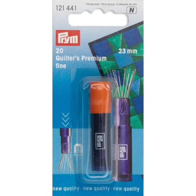 Jehly quiltovací jemné 0,6 x 23mm (Prym) - 20ks/karta
