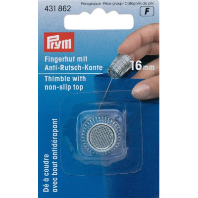Thimble with anti-slip edge, 16 mm (Prym) - 1pcs/card
