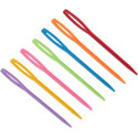 Jehly ruční plastové 70 mm - asort barev - 1000ks/sáček