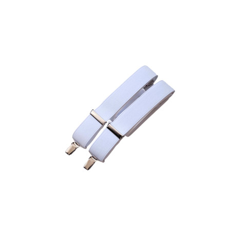 Pánské šle - tvar X,  30x115 - b.bílá - 1ks