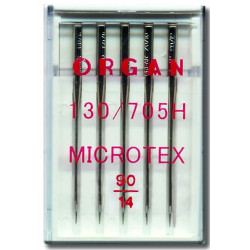 Machine Needles ORGAN MICROTEX 130/705H - 90 - 5pcs/plastic box