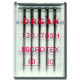 Strojové jehly ORGAN MICROTEX 130/705H - ASORT - 5ks/plastová krabička (60:3, 70:2ks)
