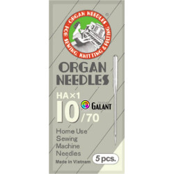 Machine Needles ORGAN HAx1 130/705H - 70/10 - 5pcs/package