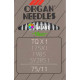 Industrial machine needles ORGAN TQx1 - 75/11 - 10pcs/card
