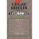 Industrial machine needles ORGAN TQx1 - 100/16 - 10pcs/card