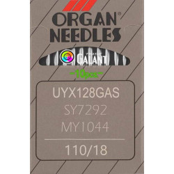 Industrial machine needles ORGAN UY128xGAS - 110/18 - 10pcs/card