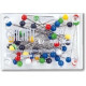 Plastic Head Pins 34x0,65mm assort colours - 50pcs/plastic box