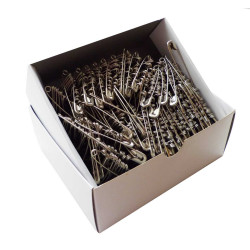 Safety Pins ECONOMY - 47mm - nickled - 864pcs/box (11/12 - in bunches)