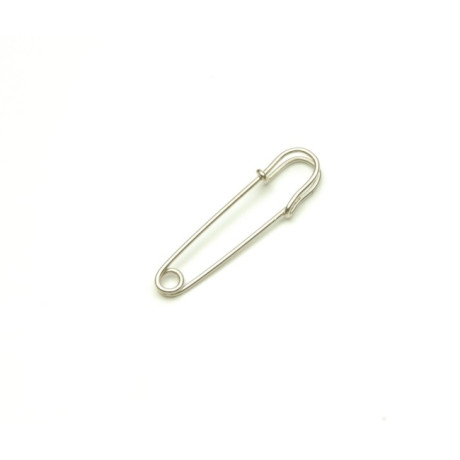Safety Pins Decorative "Kilt" - 38mm - nickled - 1pcs