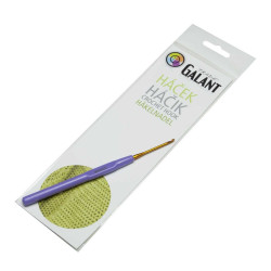 Crochet hook with plastic handle - 14cm - 2,00mm - 1pcs/polybag