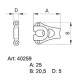 Steel Trouser Hooks 40259 - nickled - 1gros(144pcs)/box