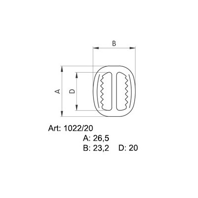 Kalhotové přezky 1022/20 - niklované - 144ks/krabička