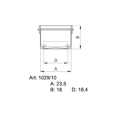 Kalhotové přezky 1029/10 - niklované - 144ks/krabička