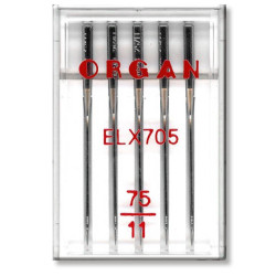 Machine Needles ORGAN EL x 705 Chromium - 5pcs/plastic box